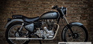 Matte Black Royal Enfield Bullet Rebuilt by The Bullet Factory (TBF)