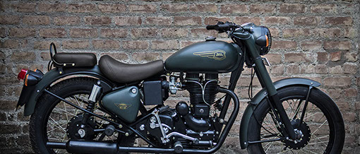 Custom Built Royal Enfield Cafe Racer. Titled Prototype A, this is the first in a series of custom bikes by The Bullet Factory.