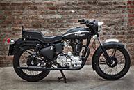 Repainted Bullet 350, matte black custom paint and stickering